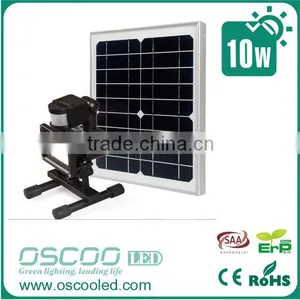 Solar Powered White 10W LED Flood Light Security Pir Motion Sensor Light thumbnail-1