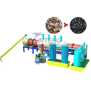 Large-Capacity Coconut Shell Biochar Making Furnace Charcoal Carbonization Furnace BBQ/Shisha Cooking Charcoal Production Line EPC thumbnail-1