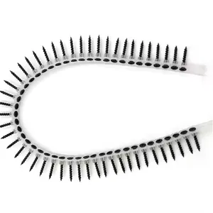 Cheap Price Collated Drywall Screws Fine Thread Black Phosphate Plastic Strip Compatible With All Major Brand Screw Guns Factory Wholesale Price thumbnail-1