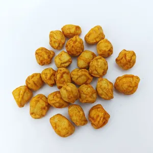Wholesale Baked Spicy Crispy Peanut Puffs Savory Seasoned Peanut Crackers Snack OEM Private Label Bulk Nut & Kernel Snack Supply thumbnail-3