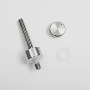 SS304 Stainless Steel Glass Railing Standoff 38mm Diameter Solid Type Satin Finish Heavy Duty thumbnail-1