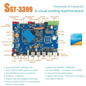 GeniusCore SST-3399 RK3399 Hexa Core Smart HMI Android Motherboard Industrial Panel PC Core thumbnail-2