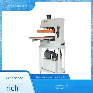 Jinke Machinery Top-sliding Pneumatic Dual-station Heat Transfer Machine, High Flexibility for Fabric Printing thumbnail-2