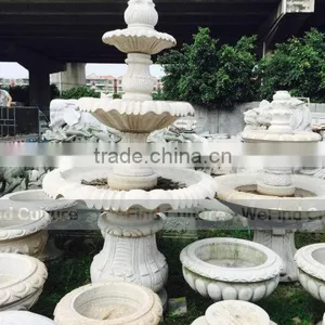 Artificial Landscape Round Stone Waterfall Fountain for Garden thumbnail-3