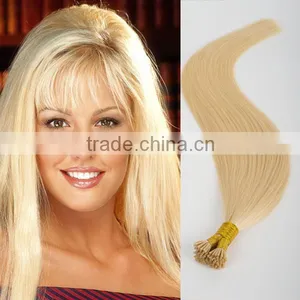 I Tip Pre Bonded Fusion 613 Light Color Silky Straight Wavy Hair Extension thumbnail-2
