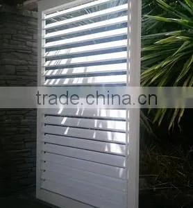 White Aluminium Frame for Slide Lourve Shutter thumbnail-1