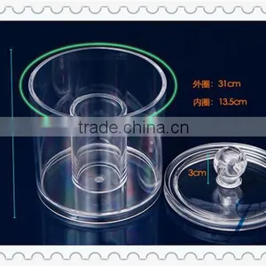 Best Sale Fashion Plastic Two Cylinder Acrylic Storage Box With High Quality thumbnail-2