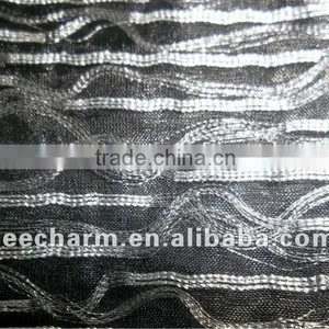 Metallic Yarn and Gray Yarn Organza thumbnail-1