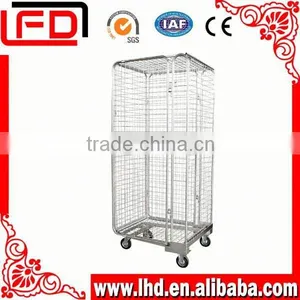 Overlapping Storage Roll Cart Trolley With Big Mesh thumbnail-1