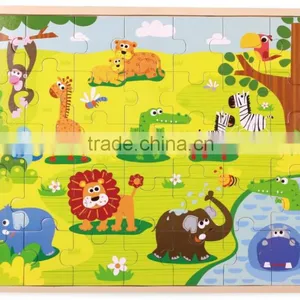 China Product Price List Silk Screen Printing Wooden Bear Children's Slide in Bedroom Design 2d Jigsaw Puzzle Games thumbnail-6