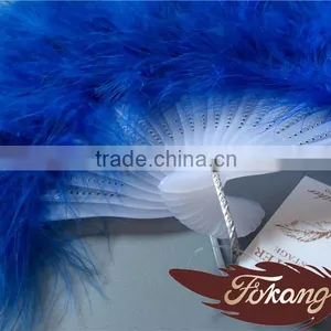 New Products 2016 Arts And Crafts Feather Fans Turkey Marabou Feather Fan For Party Supplies thumbnail-4