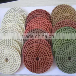 Resin Bonded Sunflower Polish Floor Concrete Wet Dry Diamond Pad thumbnail-6