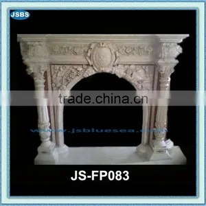 Arched Decorative Marble Column Fireplace Surround thumbnail-1