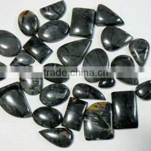 Rutilated Black Jasper Cabochons Picasso Jasper thumbnail-1