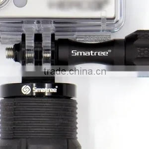 Smatree Aluminum Tripod Mount Adapter for GoPro Hero4 HERO3+ HERO3/ 2 /1 Cameras -Threaded End(Black) thumbnail-4
