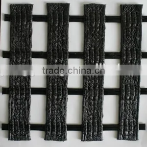 Warp Knitting Polyester Uniaxial Geogrid Retaining Wall Systems for Reinforcement thumbnail-2
