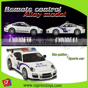 1:18 Scale 4 Function Alloy rc Car Remote Control Police Car thumbnail-1