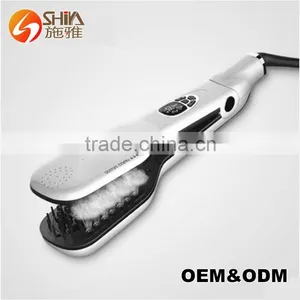 2016 Teleshop Hair Styler Straightener Flat Iron Fast Straightening With Steamer Pod Brush As Seen As On Tv Salon Steam Youtube Quality Choice thumbnail-4