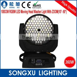 Colorful Lights 108x3w Led Zoom Moving Head Wash Led Moving Lights thumbnail-1