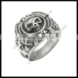 Biker Skull Jewelry Biker Skull Ring Wholesale thumbnail-3
