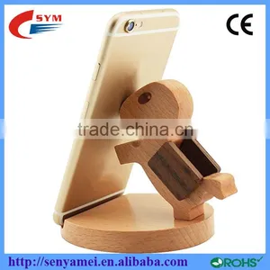 Mobile Phone Wood Stand Holder For IPhone Cute Horse Unique thumbnail-1
