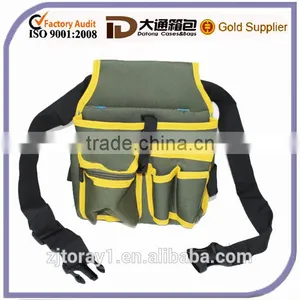 Olive Adjustable Strap Canvas Waist Tool Bag for Men thumbnail-1