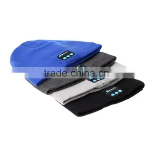 2015 Christmas Gift Knitting Bluetooth Beanie Hat With Headphone Wireless Cap thumbnail-6