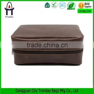 High Quality PU Leather Makeup Cosmetic Bag Packaging Storage Bag thumbnail-1