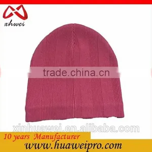 Custom Logo Winter Beanie Hat Womem Chunky Knit Warm 100% Cotton Beanie Cap thumbnail-6