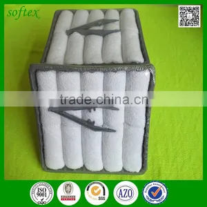 Disposable Airplane Hot Terry 10x10 Cotton Terry Flight Hand Towels thumbnail-1