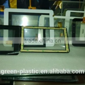 Custom Smaller Demension 5",7",8.4,9" Capacitive Touch Panel With Printing White Logo and Some LED Apertures thumbnail-3
