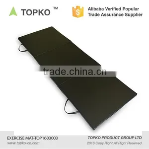 TOPKO Gymnastics Tumbling Exercise Folding Martial Arts Mats With Hook and Loop Tri-Fold Exercise Mat Gym Mat thumbnail-2