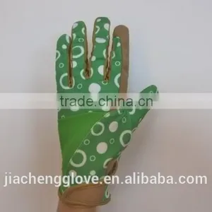 Synthetic Leather Gloves, Garden Line Gardening Glove, Flower Design Garden Gloves thumbnail-2