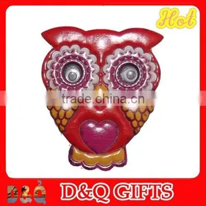 Poly Colorful Printing Owl Magnet With Decal Pattern thumbnail-1