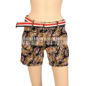 Wholesale Women Clothing,womens High Waist Printed Shorts thumbnail-2