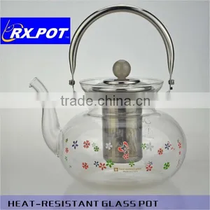 Hot Selling Useful Gift Hand Blown Heat Resistant Borosilicate Glass Coffee Pot 1300J/1600J/2200J thumbnail-1