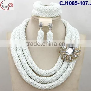 CJ1085 White Fashion and Newest Designed Ghigh Quality Material Beads Jewelry thumbnail-4