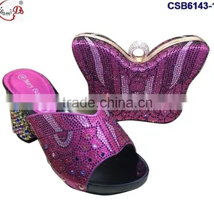 CSB6143 2016 The Top Latest Fashion Woman Italy Style High Heel Sandal Shoes With Bags thumbnail-1