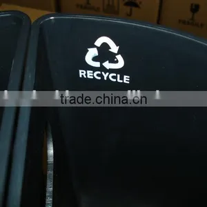 ABS Fire Resistant Plastic Twin Dustbin for Hotel thumbnail-2