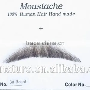 Top Quality 100% Human Hair Beards and Moustache thumbnail-5
