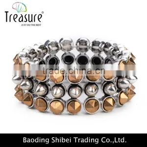 2016 Fashion New Design Alloy Concert Wide Bangle Bracelet Jewelry thumbnail-1