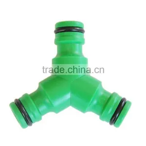 3 Way 1/2" Garden Watering Hose Snap Join Y Splitter Water Tap Connector Fitting thumbnail-1