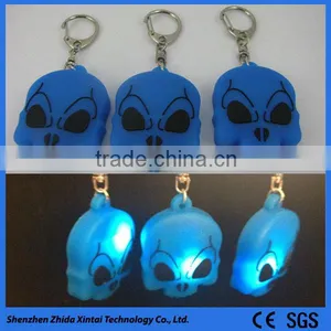 Cute 3D Image Silicone LED Light Keychain thumbnail-2