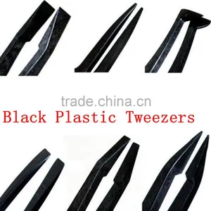 Cheap Plastic Industrial Tweezers/disposable Plastic Industrial Tweezers Black thumbnail-2