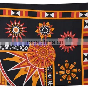 Sanganeri Printed Mandela Tapestry Wall Decor Throw Table Cover 100% Cotton Bedspread Indian Jaipur Manufacturer & Wholesaler thumbnail-1