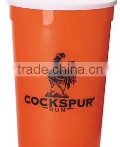 Colorful 20OZ Plastic Stadium Cup With Lid thumbnail-2