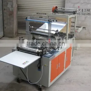 HQ-450x2 Full Automatic Double Lines Plastic T-shirt Bag Making Machine: thumbnail-3