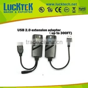USB to RJ45 LAN Port USB Extension Adapter up to 100Meters USB Repeater thumbnail-1