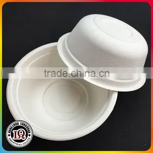 Disposable 350ml Bagasse Sugarcane Biodegradable Bowl thumbnail-1