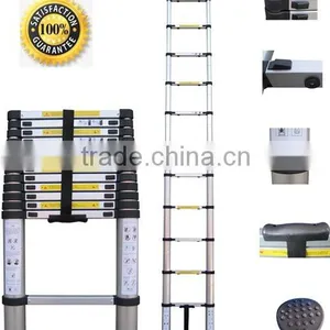 New Model Aluminum Telescopic Ladder 3.8m thumbnail-1
